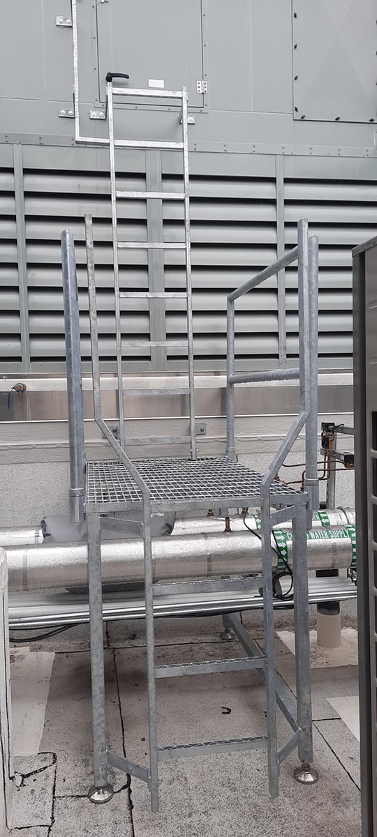 Galvanized Rooftop Ladder
