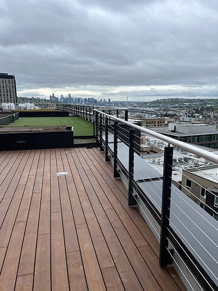University Rooftop Railing